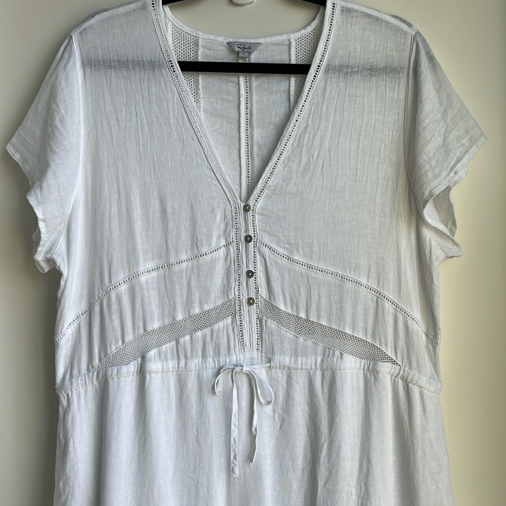 Rails  Kiki Midi Dress in White Lace Detail - Picture 6 of 16
